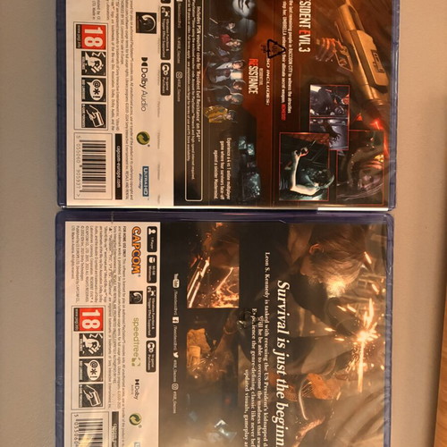 Resident Evil 3 and 4 PS5 games, sealed bundle