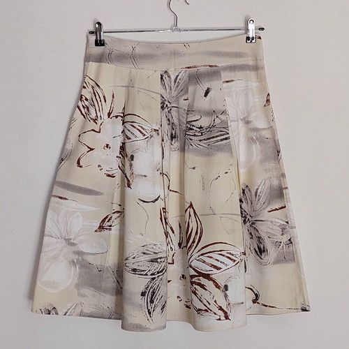 Lussile cotton skirt like new, beige multicolor, sizes M-L