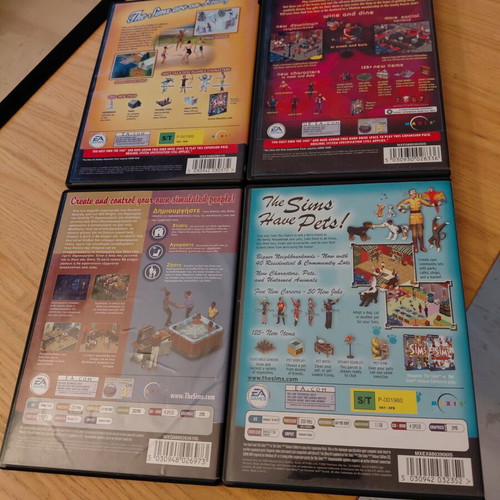 The Sims PC CD-ROM game pack of 4 used