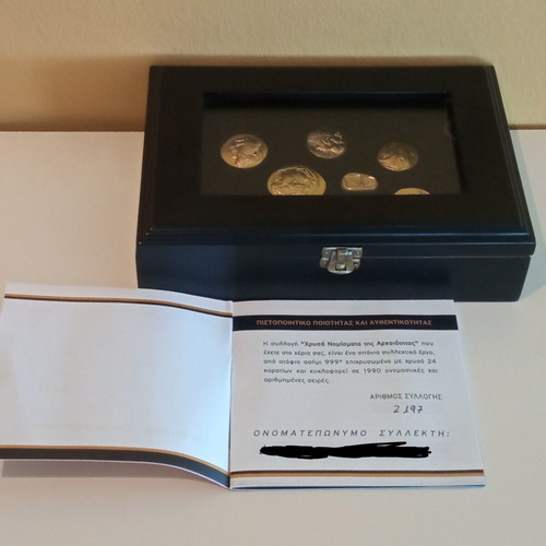 Ancient Gold Coins Collection new, 999° silver with 24k gold plating