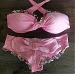  madame shoushou signature μαγιό, lollipop, ροζ, light pink bikini