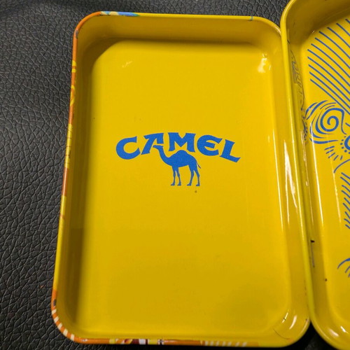 Camel box and lighter used with signs of wear