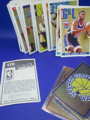 Αυτοκόλλητα Panini basketball 96-97 μεταχειρισμένα, 110 τεμάχια