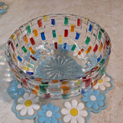 Glass Massive Candy Dish like new