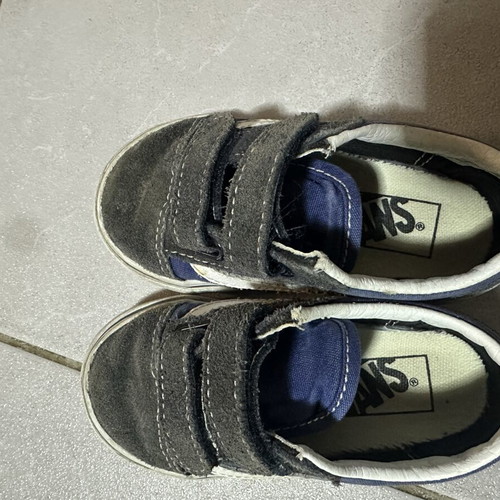Vans Old Skool V baby shoes size 23.5, navy blue