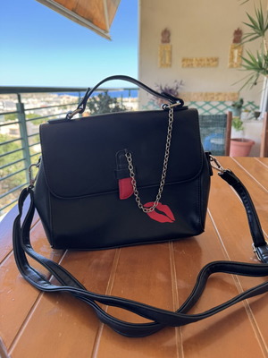 Orsay Black Bag like new with detachable strap for hand or crossbody use
