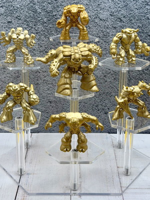 Gormiti Series 2 Limited Edition Earth Tribe figures used, gold