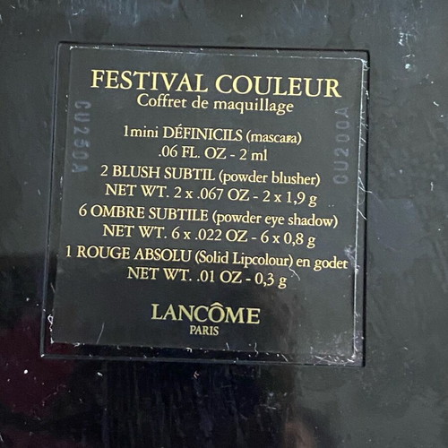 Lancôme Festival Couleur vintage makeup set used