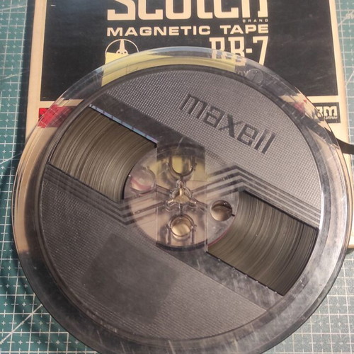 7-Inch Reel-to-Reel Tapes used, set of 8 with analog recordings