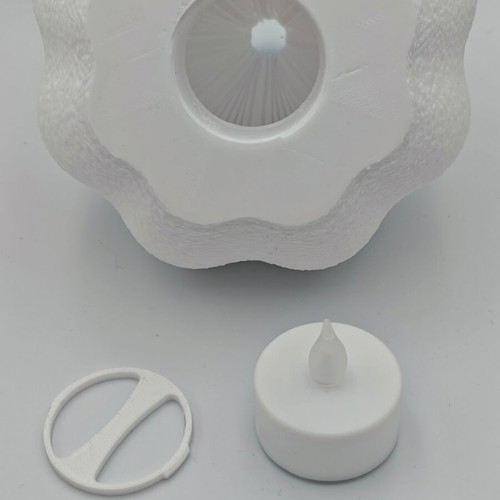3D Printed Mini Garlic Vase New with LED Light Decoration
