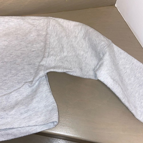 Cropped kids sweatshirt used for 9 years old, light gray Zara