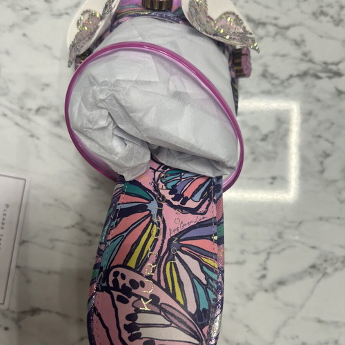 Kurt Geiger butterfly mules, pink, size 41