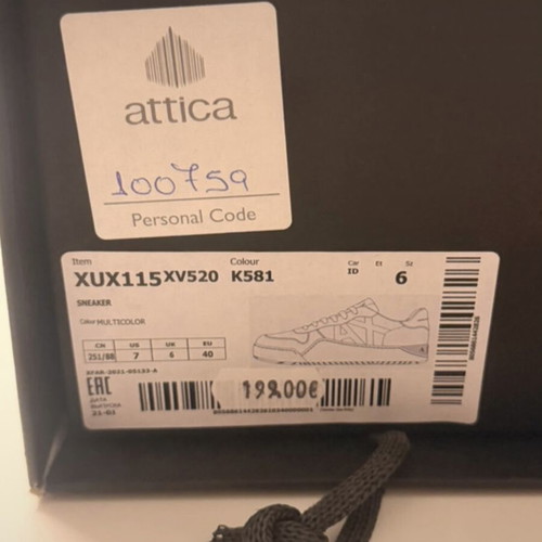 Armani Exchange casual shoes, multicolor, size 41