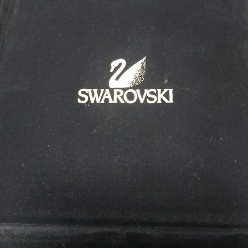 Swarovski necklace used with silver crystals