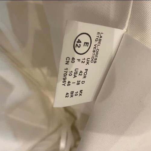 Pronovias wedding dress like new, size 42, mikado fabric, white