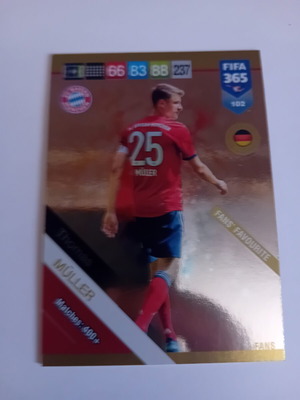 Panini FIFA 365 2019 Muller card like new