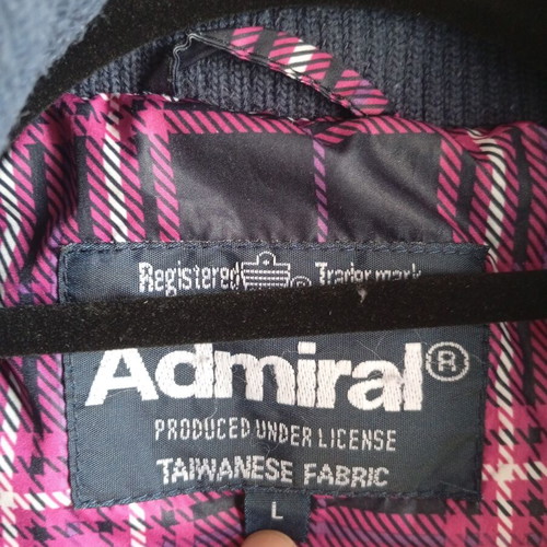 Admiral plaid women's jacket Large like new with hood and fur