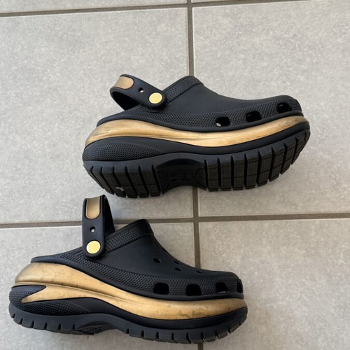 Crocs Mega Crush women's clogs black used, size 38