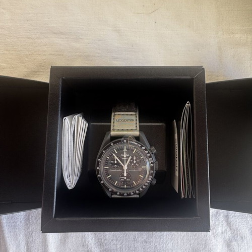 Omega x Swatch Mercury Pluto Moon watches new with boxes and receipts