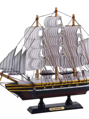 Wooden decorative ship Clipper new 24cm