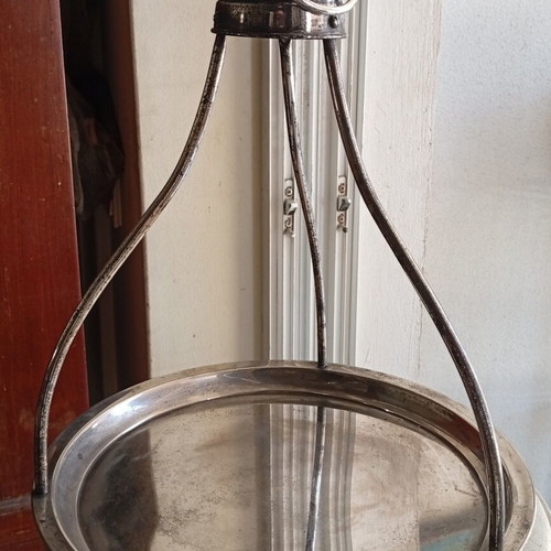 Traditional Collectible Silver-Plated Hanging Coffee Tray Lambidis