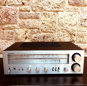 Technics SA-200 radio / Silver Grey / amplifier / Ραδιοενισχυτής μαζι με original operating instructions / 1986 / vintage / Retro