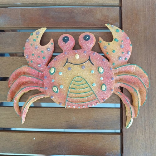 Handmade crab wall decor like new from Agkistri