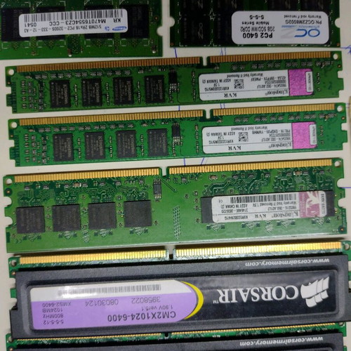 Various RAM memories used