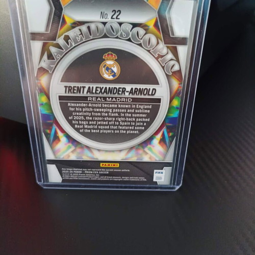 Trent Alexander-Arnold Panini Prizm FIFA #22 Silver Kaleidoscopic card like new
