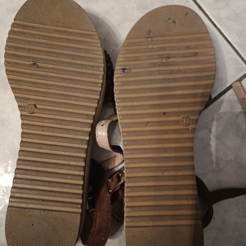 Leather sandals size 37 handmade like new