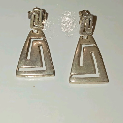 Silver 925 dangling earrings new, ancient Greek style