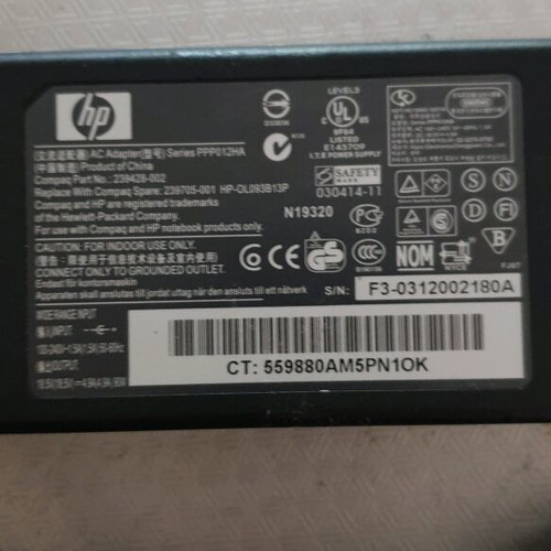 HP 65W Power Adapter for Pavilion DV6200 DV6300 DV6400 DV6500 DV6600 like new