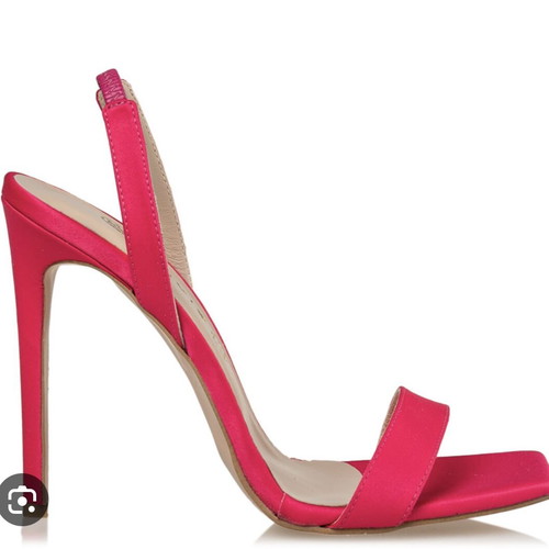 Envie Shoes pink satin sandals like new, size 39