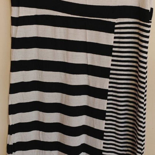 Cotton dress used, white and blue, sizes M and L