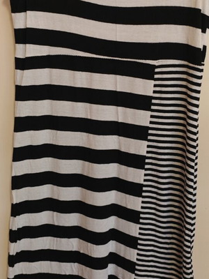 Cotton dress used, white and blue, sizes M and L