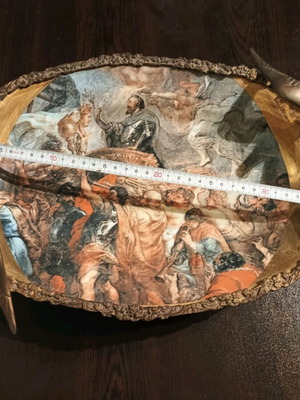 Antique Limoges 22 Karat platter used, France