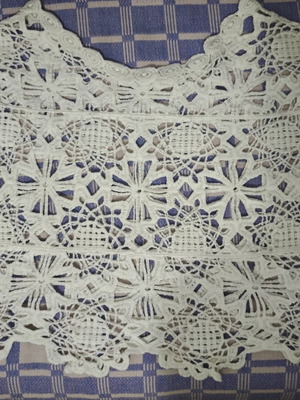 Knitted blouse like new, 100% cotton, white