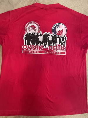 T shirt Olympiacos Red Star size Large like new