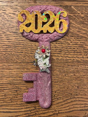 Christmas decorative key 2026 22 cm new