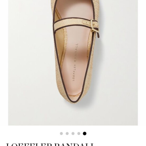 Mary Jane Loeffler Randall ballet flats size 40 like new, beige