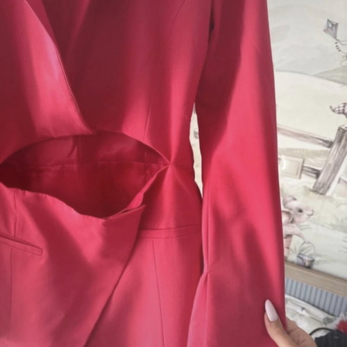 Mini blazer dress Zara size Small new, raspberry color