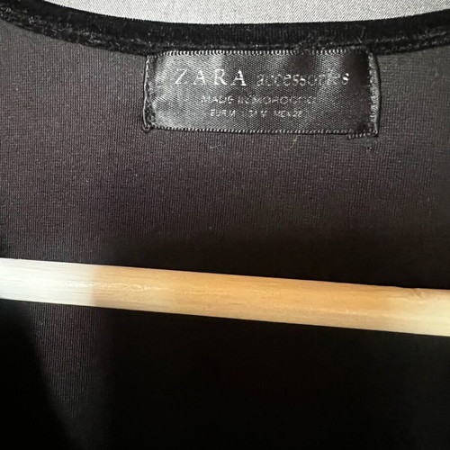Zara bodysuit used, velvet, size M 38 10, black