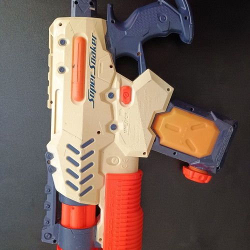 Super Soaker plastic toy gun used, children's toy