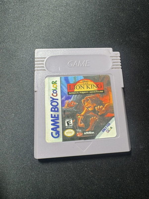 The Lion King Game Boy Color game Simba's Mighty Adventure