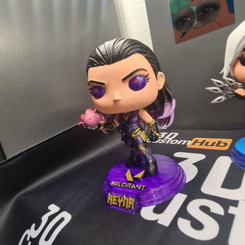 Valorant Chibi Pops used, 3-piece 3D printed set