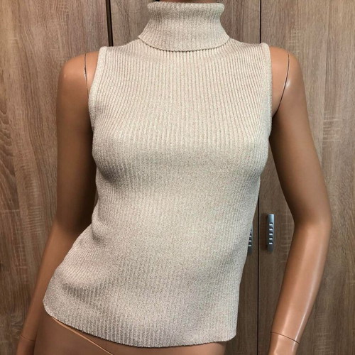 Blouse Made in Greece new, beige and gold
