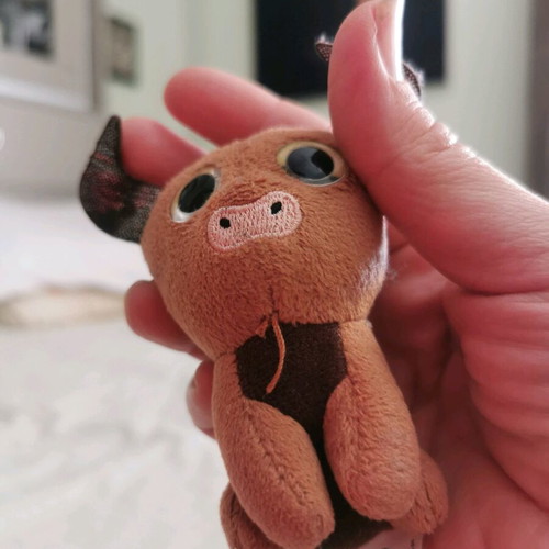 Ty small plush bull like new, height 0.9 cm