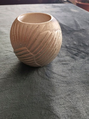 Clay gold candlestick new from Vicko
