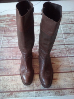Long Life Indiana leather women's boots used, size 37, brown