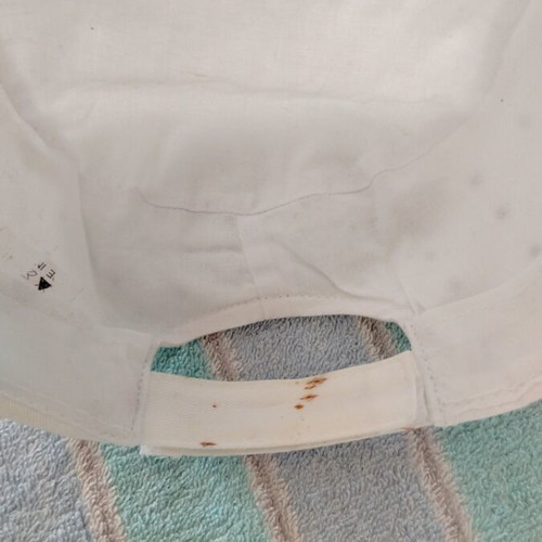 White women's hat with rhinestones like new